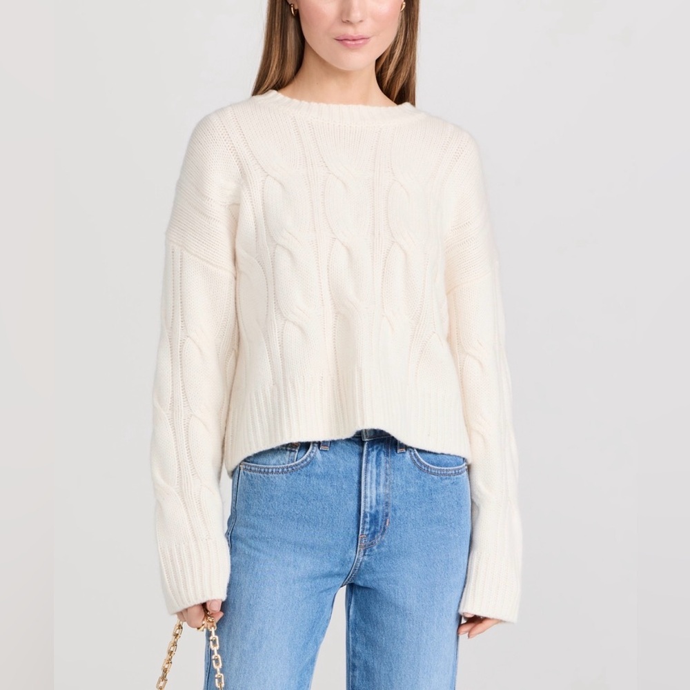 Sablyn Cable Knit Cashmere Sweater
